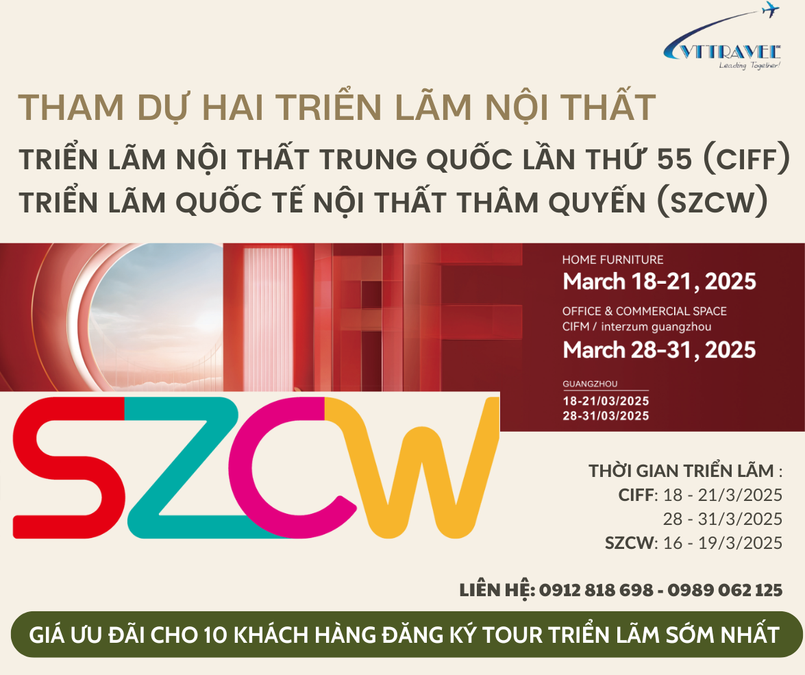 Read more about the article Triển lãm chuyên ngành Đồ Nội thất SZCW tại Thẩm Quyến & CIFF lần thứ 55 tại Quảng Châu